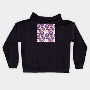 Kooky Sheep Pattern Kids Hoodie